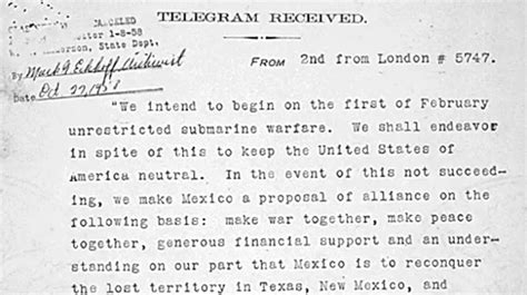 The Zimmerman Telegram: A German Diplomatic Blunder that Spurred American Entry into World War I